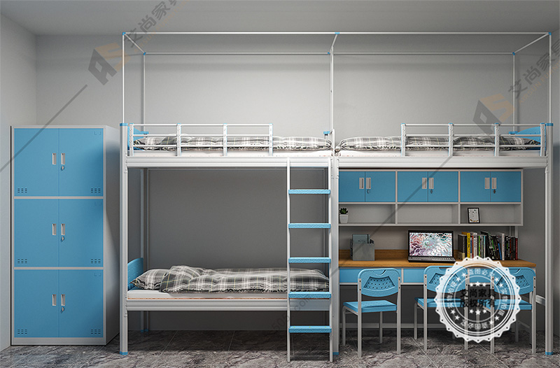 側梯-三人位上下鋪鐵床