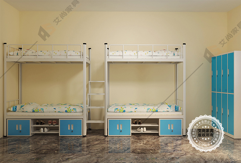 雙層鐵床含柜子