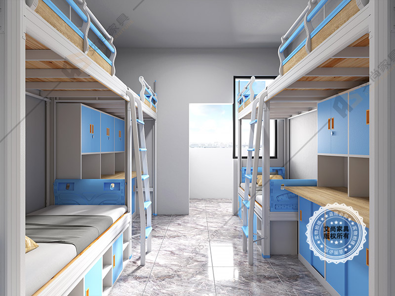 大學(xué)生連體公寓床