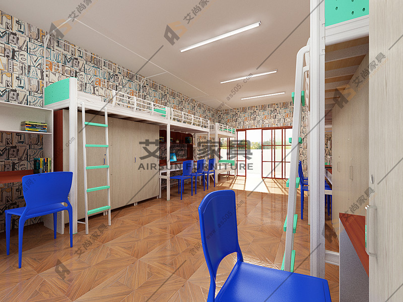 學(xué)生連體公寓床